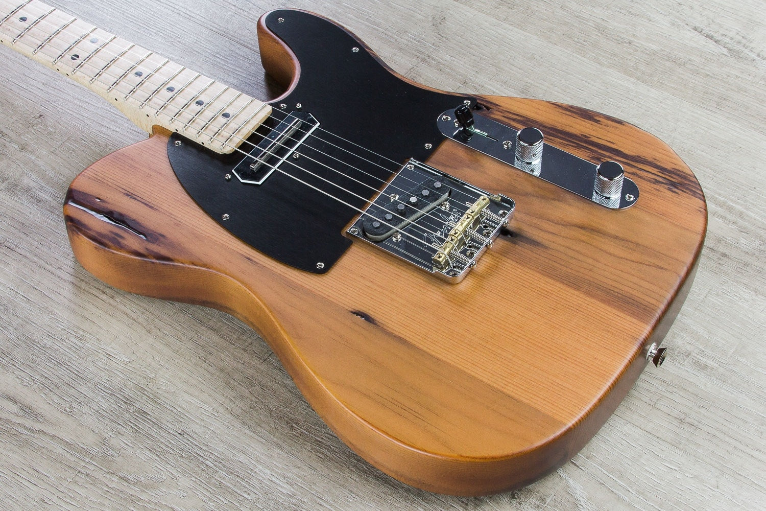 Fender 2017 Limited Edition American Professional Pine Telecaster Electric Guitar with Hardshell Case
