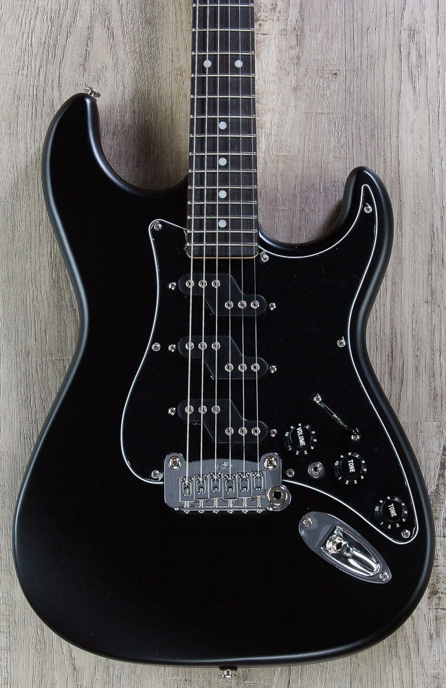 G&L USA Comanche Electric Guitar, Ebony Fingerboard, Hard Case - Jet Black