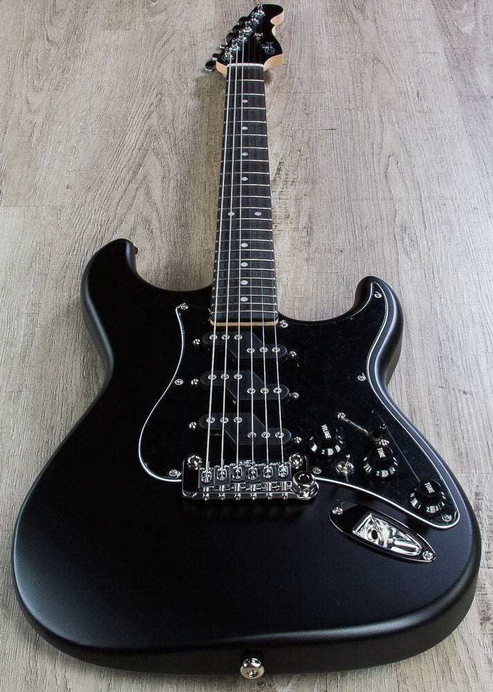 G&L USA Comanche Electric Guitar, Ebony Fingerboard, Hard Case - Jet Black