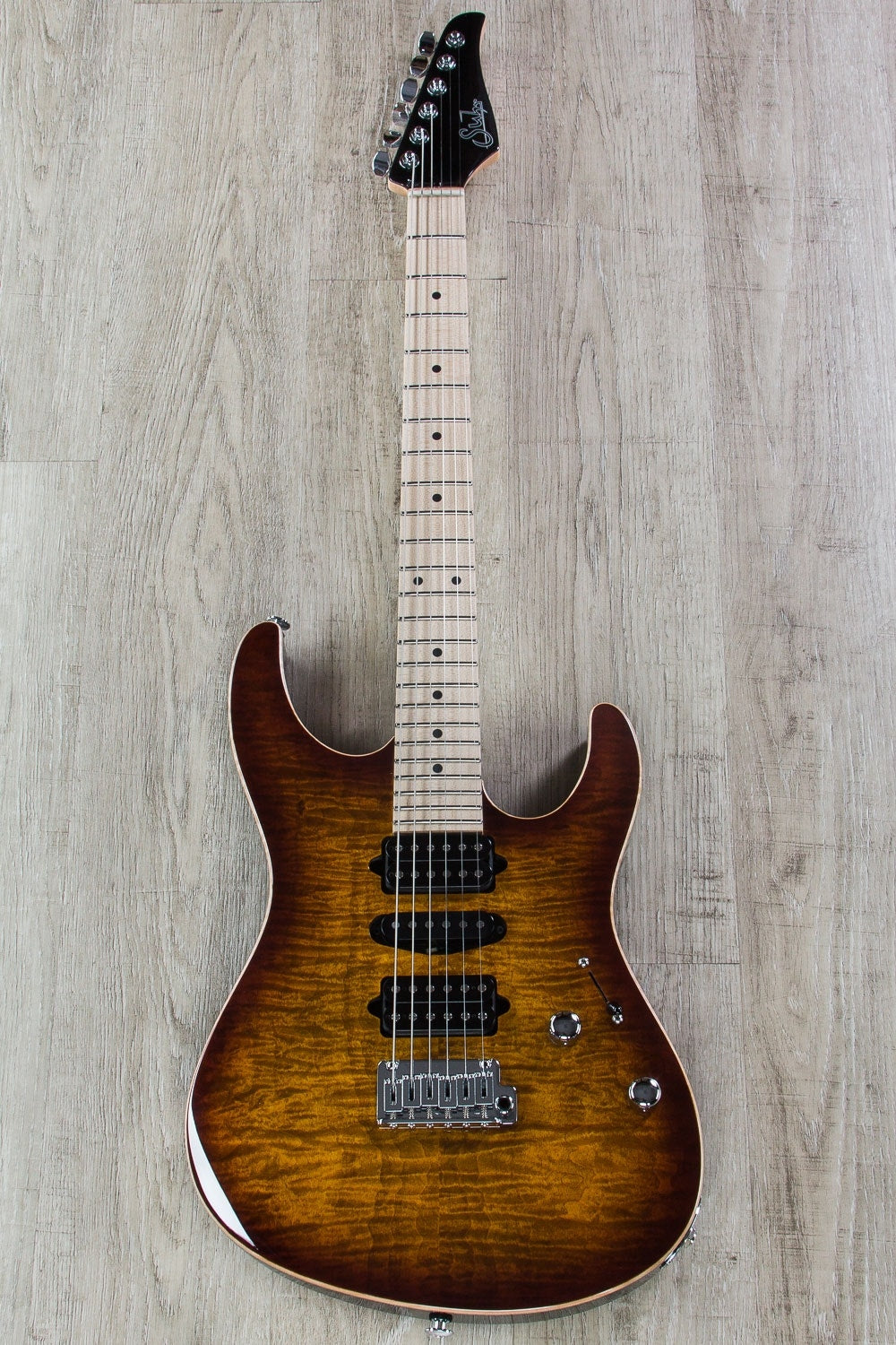 Suhr Modern Pro Electric Guitar, Maple Fingerboard, Gotoh 510 Bridge, HSH - Bengal Burst