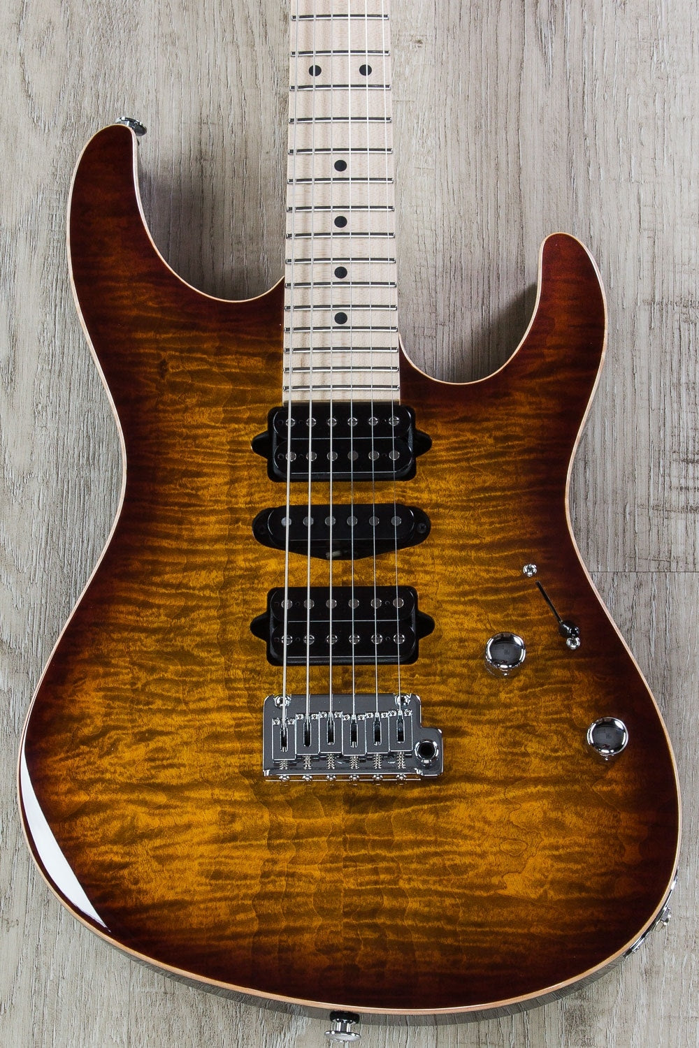 Suhr Modern Pro Electric Guitar, Maple Fingerboard, Gotoh 510 Bridge, HSH - Bengal Burst