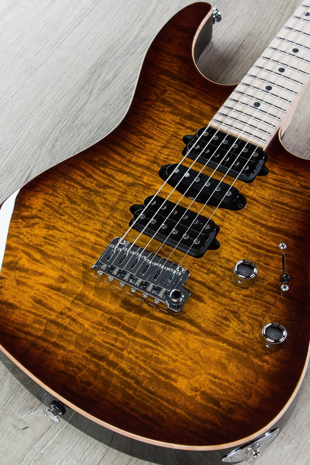 Suhr Modern Pro Electric Guitar, Maple Fingerboard, Gotoh 510 Bridge, HSH - Bengal Burst