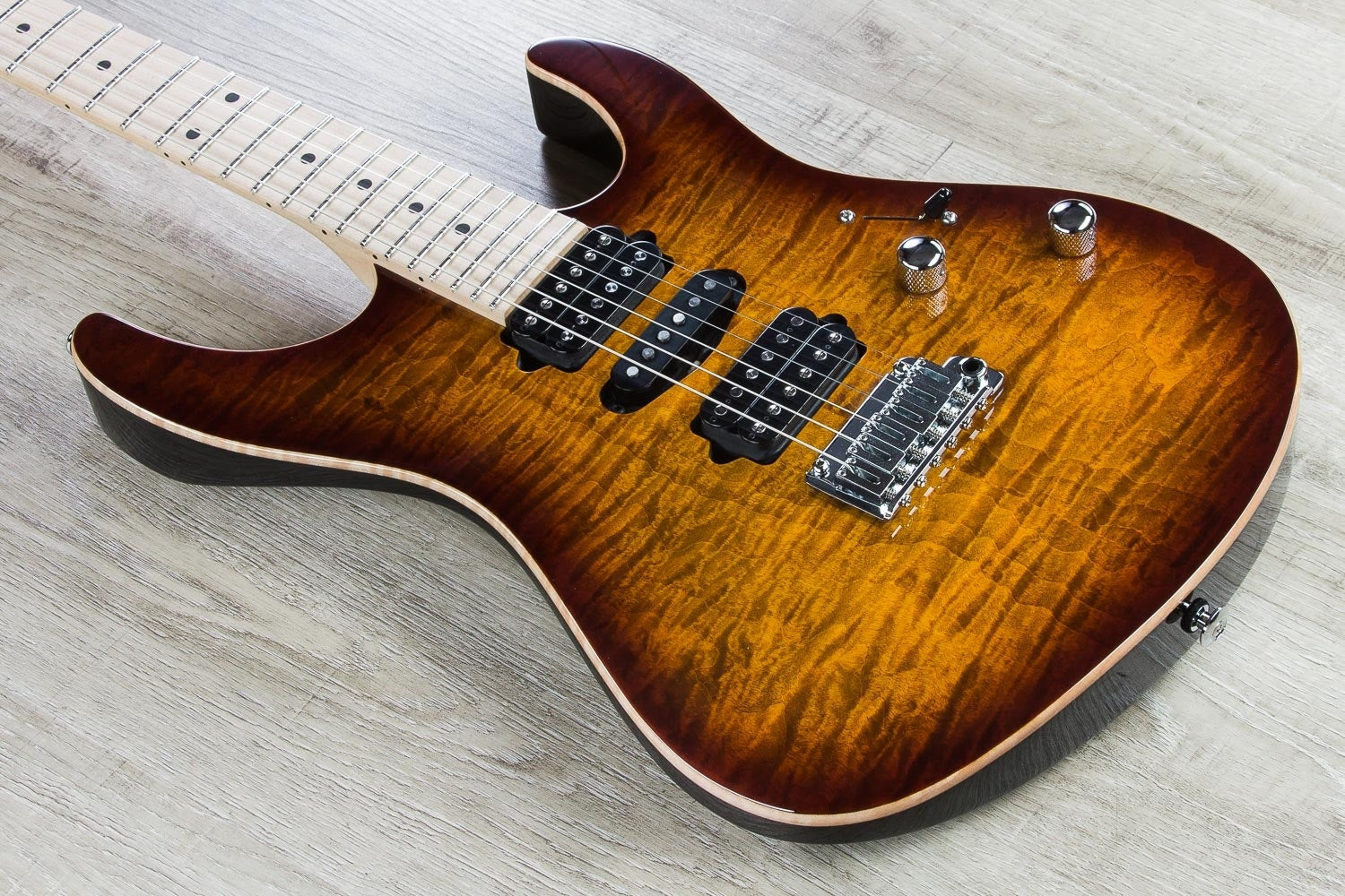 Suhr Modern Pro Electric Guitar, Maple Fingerboard, Gotoh 510 Bridge, HSH - Bengal Burst