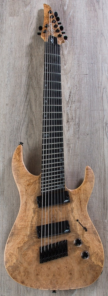 Legator Ninja R 300-PRO Fanned Fret 8-String Electric Guitar, Ebony Fingerboard - Natural Satin Burl