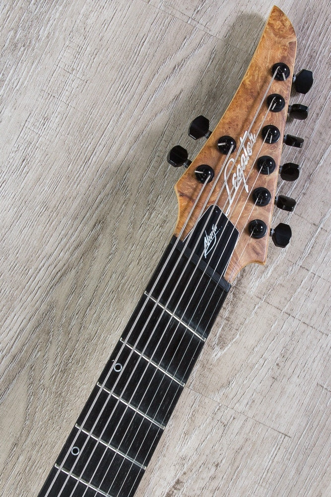 Legator Ninja R 300-PRO Fanned Fret 8-String Electric Guitar, Ebony Fingerboard - Natural Satin Burl
