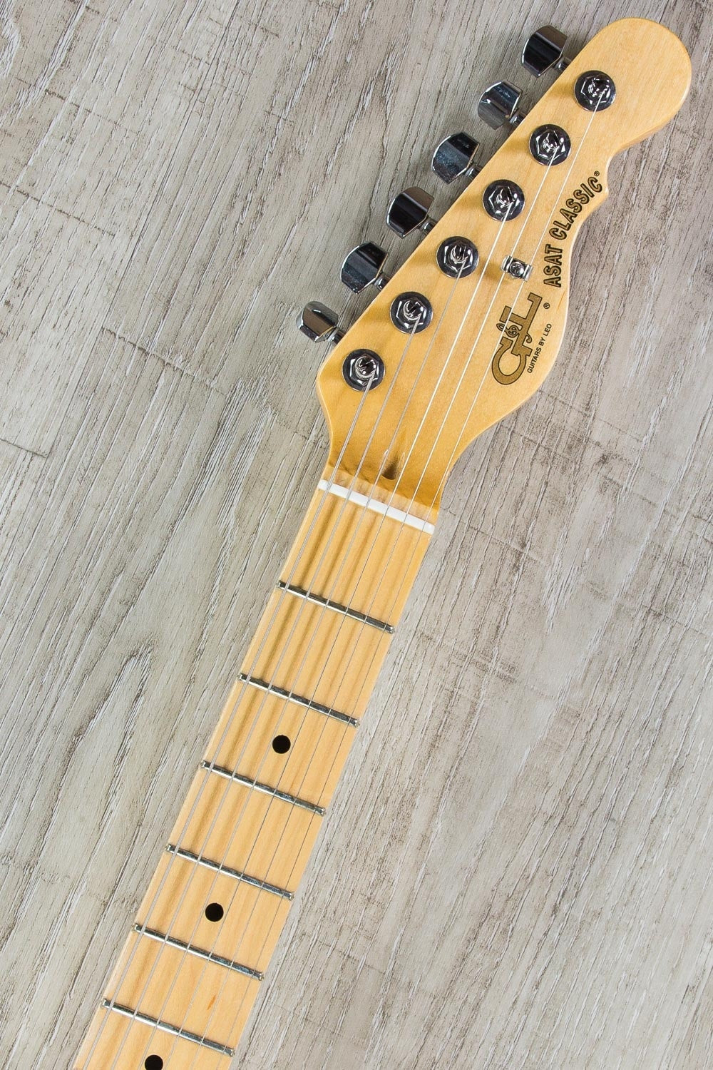 G&L USA ASAT Classic Electric Guitar, Maple Fingerboard, Hard Case - Clear Orange Finish