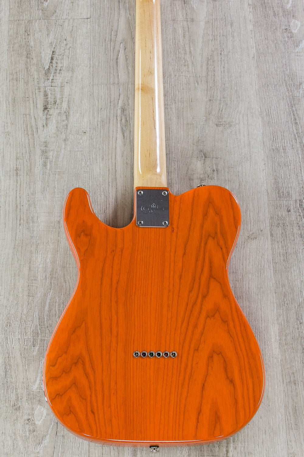 G&L USA ASAT Classic Electric Guitar, Maple Fingerboard, Hard Case - Clear Orange Finish