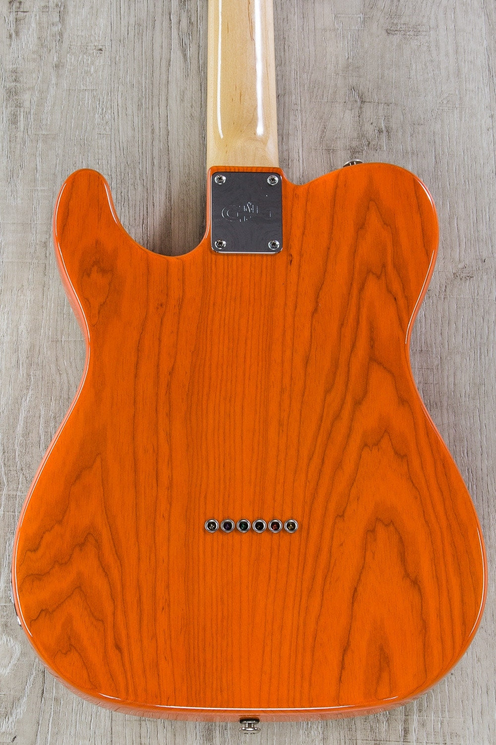 G&L USA ASAT Classic Electric Guitar, Maple Fingerboard, Hard Case - Clear Orange Finish