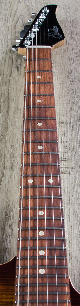 Suhr Modern Pro HSH Electric Guitar, Flamed Maple Top, Pau Ferro Fingerboard, Gig Bag - Bengal Burst