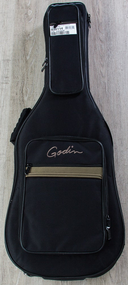 Godin 038114 Multiac Grand Concert 7 7-String (Low B) Acoustic-Electric Guitar with Bag - Natural HG