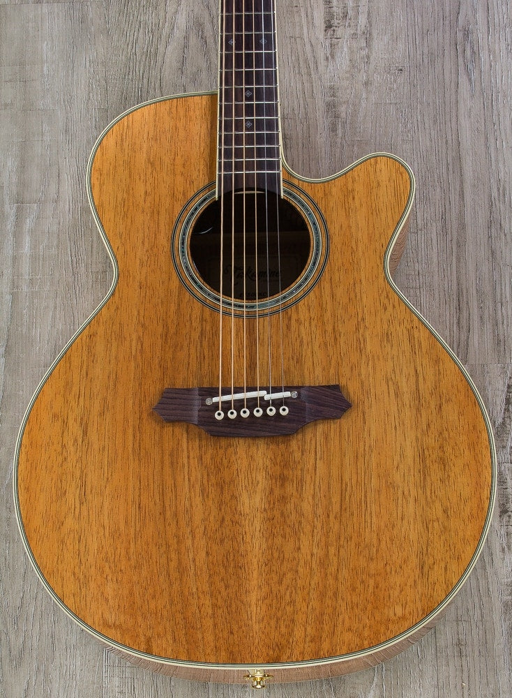 Takamine EF508KC NEX Legacy Series Figured Koa 6-String Acoustic-Electric Guitar with Hard Case