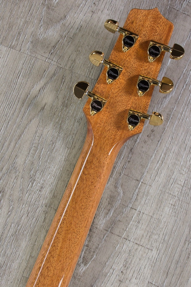 Takamine EF508KC NEX Legacy Series Figured Koa 6-String Acoustic-Electric Guitar with Hard Case
