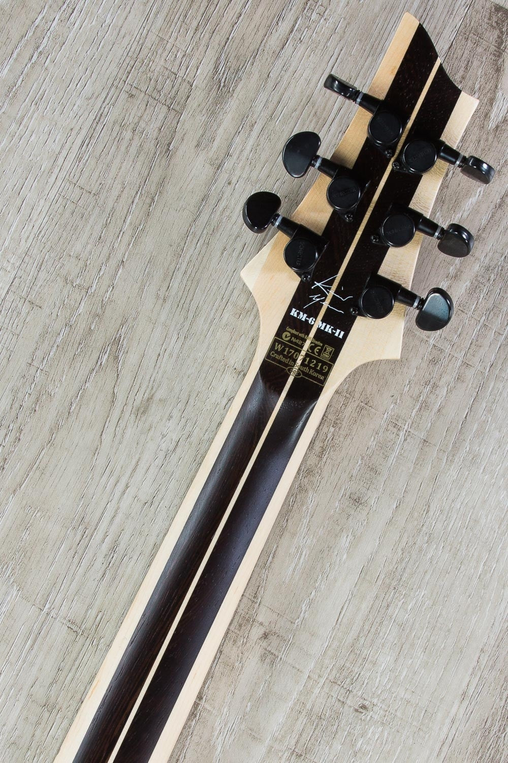 Schecter KM-6 MKII Keith Merrow Signature Electric Guitar, Left-Handed - Natural Pearl