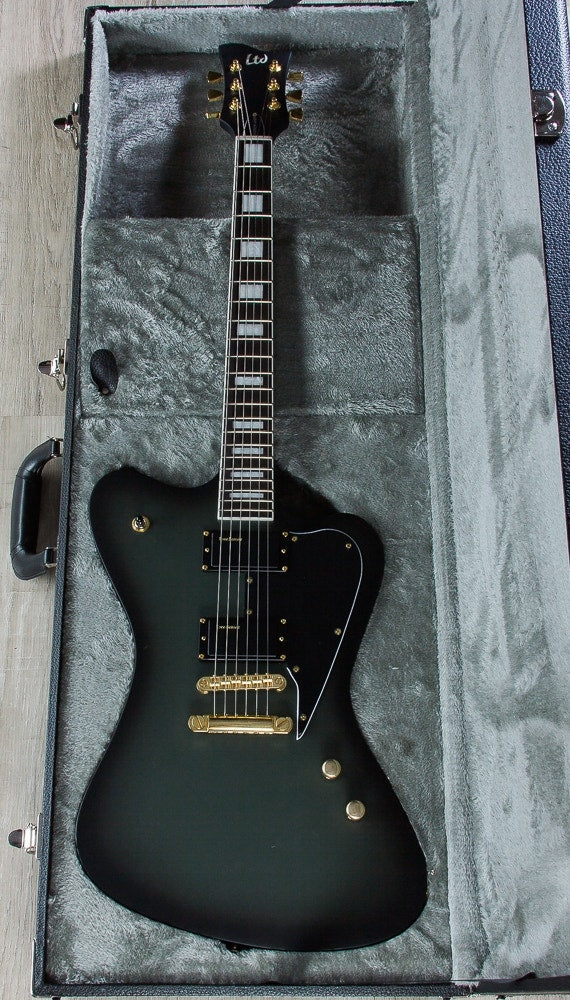ESP LTD Bill Kelliher Sparrowhawk Signature Series Electric Guitar with Hard Case - Military Green Sunburst Satin (B-STOCK)