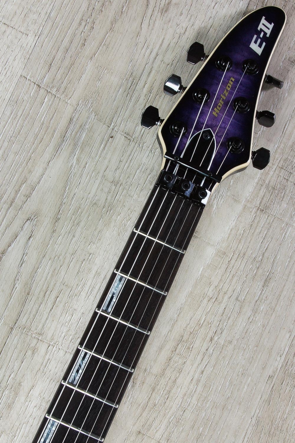 ESP E-II Horizon FR Electric Guitar, Ebony Fingerboard, Hard Case - Reindeer Blue (B-STOCK)