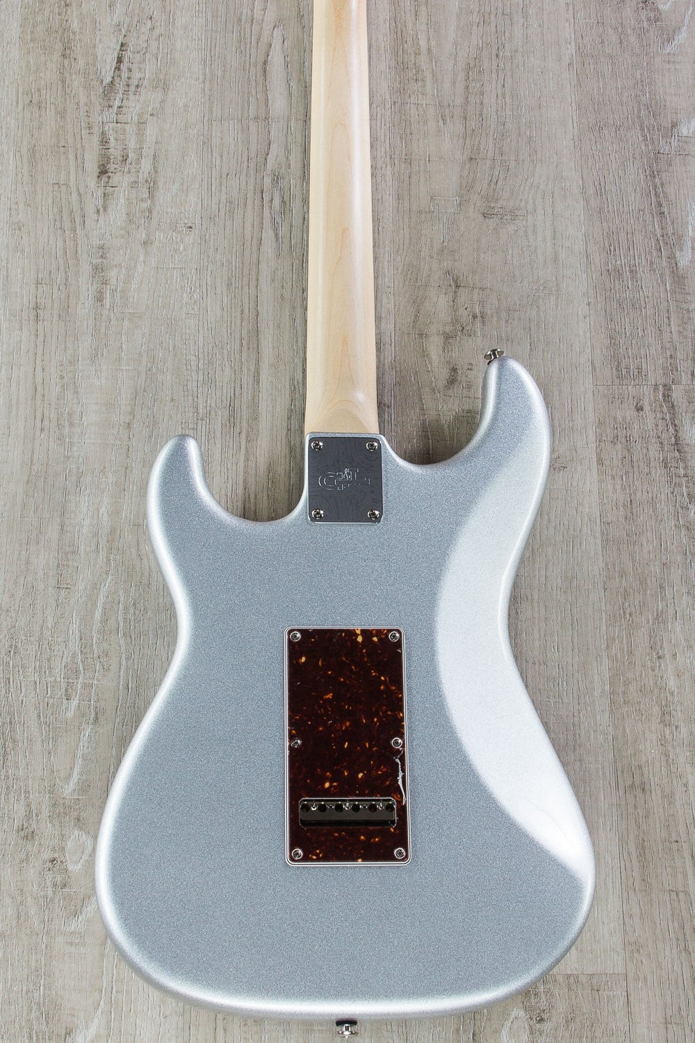 G&L USA Legacy HSS Electric Guitar, Rosewood Fingerboard, Hard Case - Silver Metallic