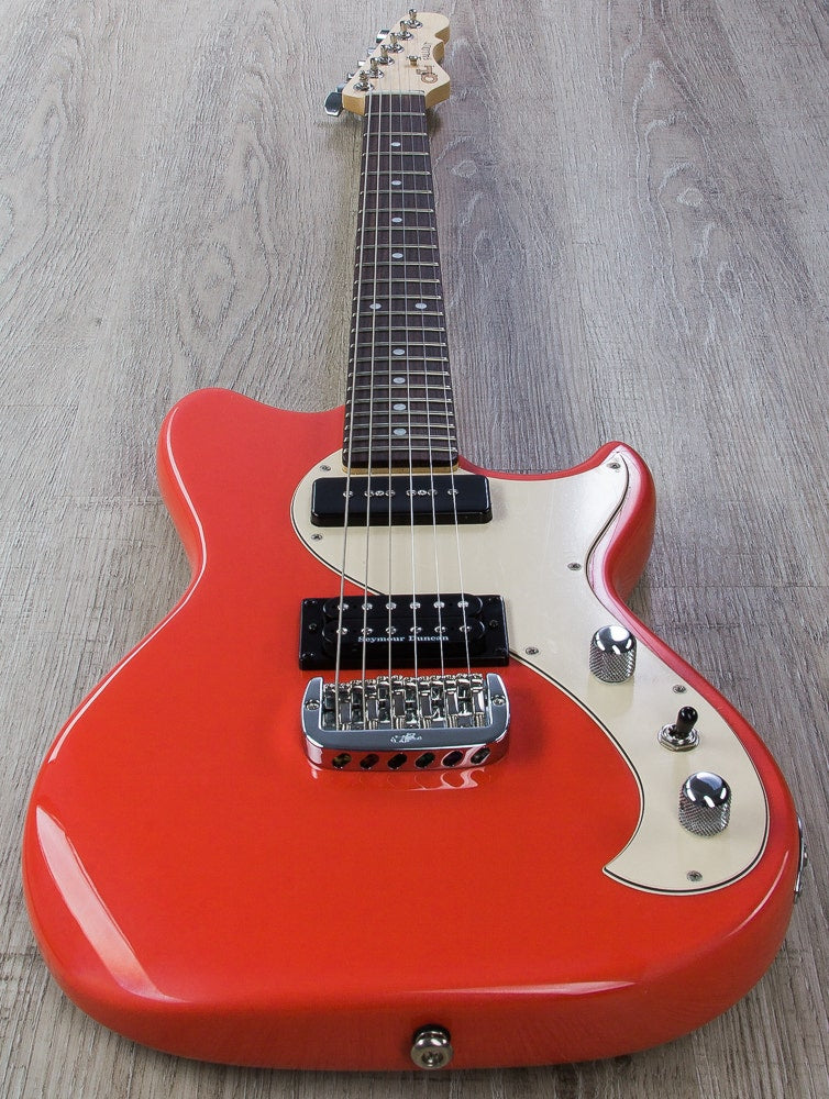 G&L USA Fallout Electric Guitar, Rosewood Fingerboard, Hard Case - Fullerton Red