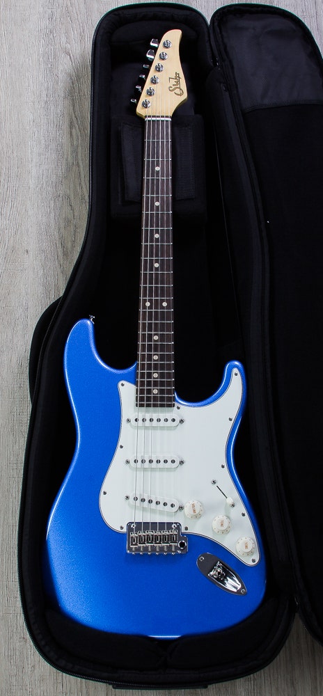 Suhr Classic Pro Electric Guitar, Indian Rosewood Fingerboard, SSS, SSCII - Lake Placid Blue