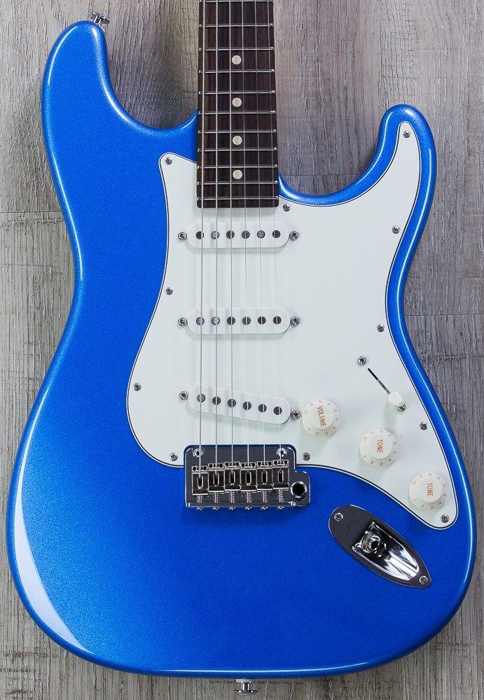 Suhr Classic Pro Electric Guitar, Indian Rosewood Fingerboard, SSS, SSCII - Lake Placid Blue