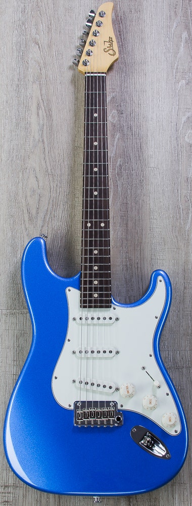 Suhr Classic Pro Electric Guitar, Indian Rosewood Fingerboard, SSS, SSCII - Lake Placid Blue