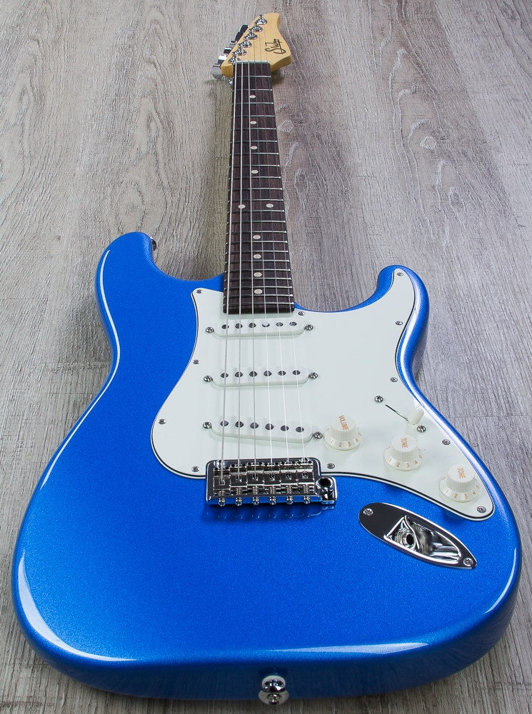 Suhr Classic Pro Electric Guitar, Indian Rosewood Fingerboard, SSS, SSCII - Lake Placid Blue