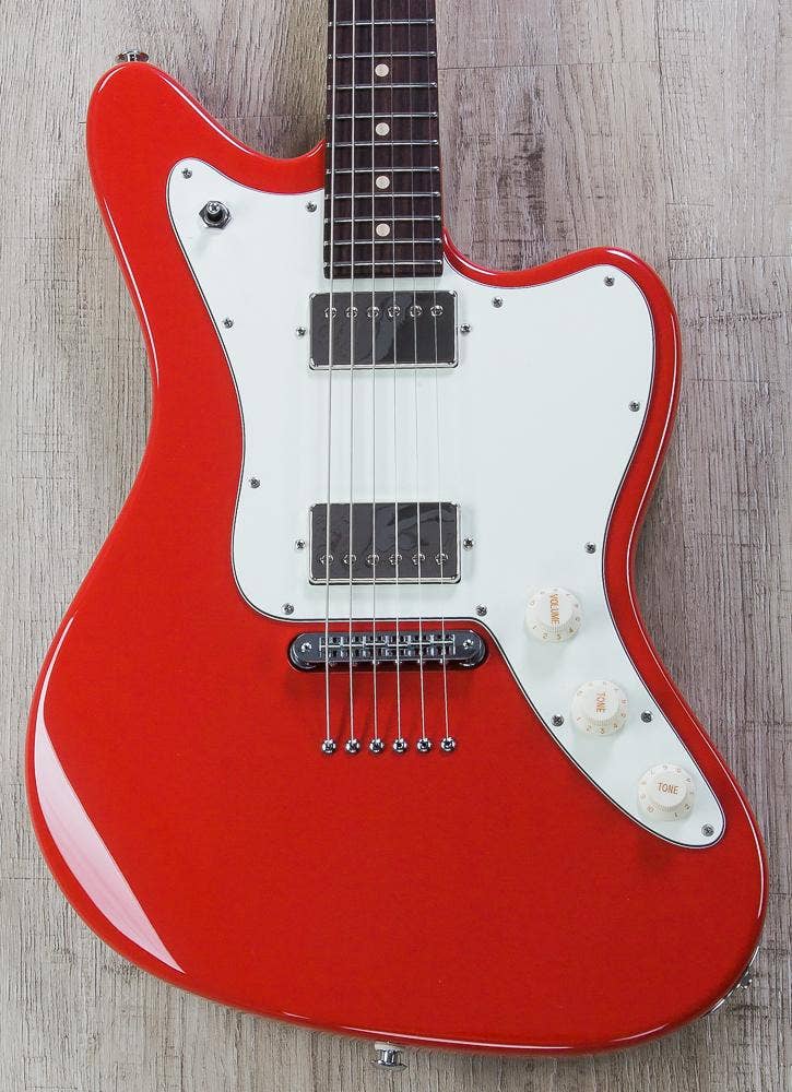 Suhr Classic JM Pro Electric Guitar, HH, Indian Rosewood Fingerboard, TonePros TP6 - Dakota Red