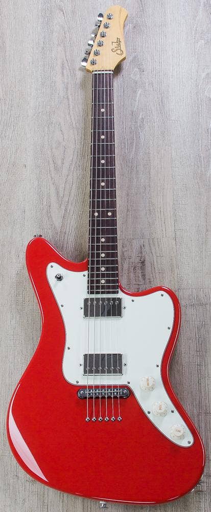 Suhr Classic JM Pro Electric Guitar, HH, Indian Rosewood Fingerboard, TonePros TP6 - Dakota Red