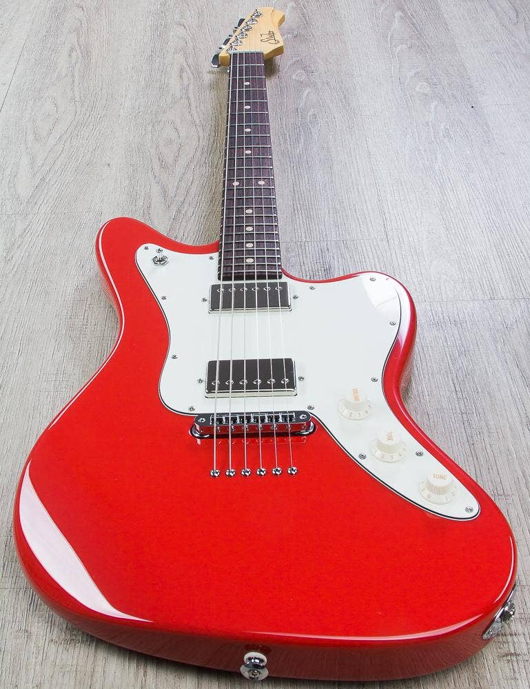 Suhr Classic JM Pro Electric Guitar, HH, Indian Rosewood Fingerboard, TonePros TP6 - Dakota Red