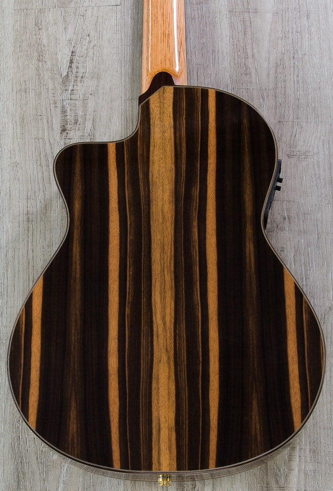 Cordoba 55FCE Negra Limited Flamenco Acoustic-Electric Guitar, Macassar Ebony Back and Sides, Hard Case