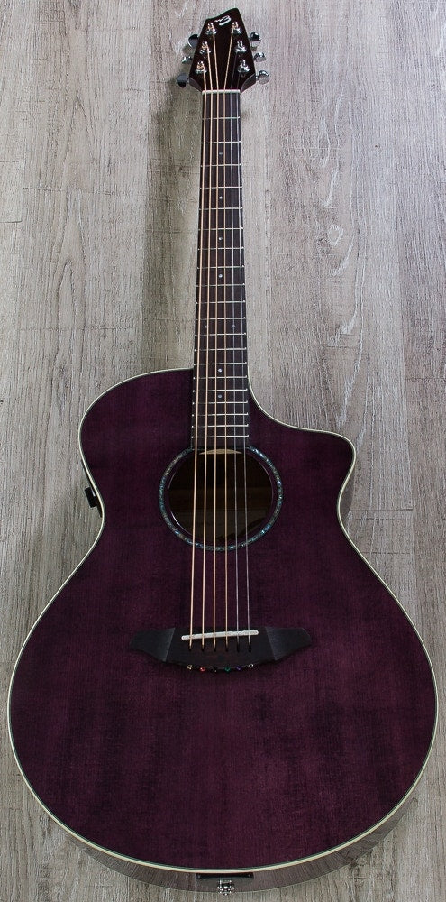 Breedlove Prism C250/EMPe Concert Prototype Limited Edition Acoustic-Electric Guitar with Gig Bag - Plum