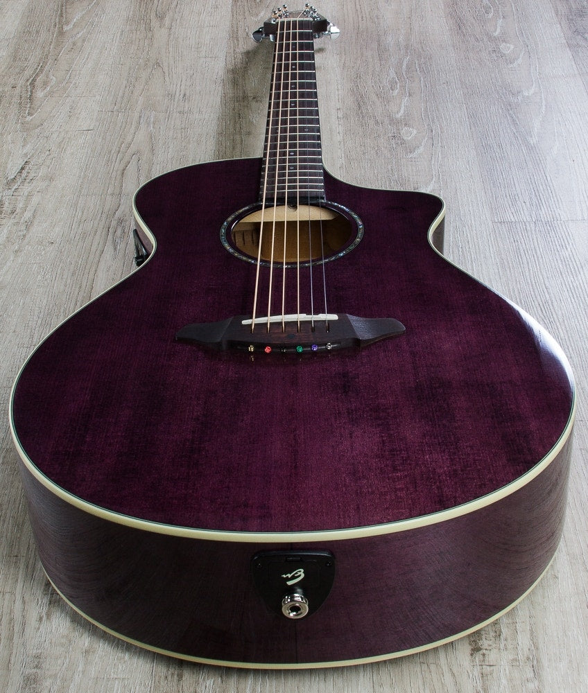 Breedlove Prism C250/EMPe Concert Prototype Limited Edition Acoustic-Electric Guitar with Gig Bag - Plum
