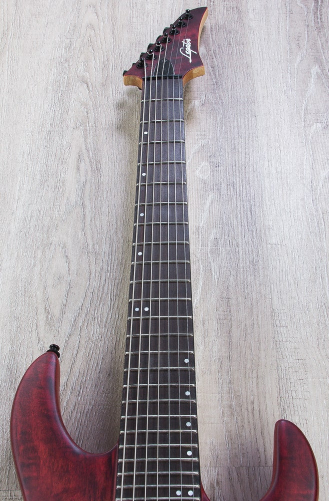 Legator Ninja 300-Pro 7-String Electric Guitar - Scarlett Satin Burl