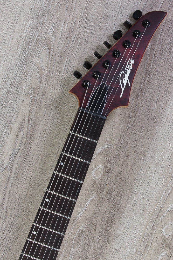 Legator Ninja 300-Pro 7-String Electric Guitar - Scarlett Satin Burl