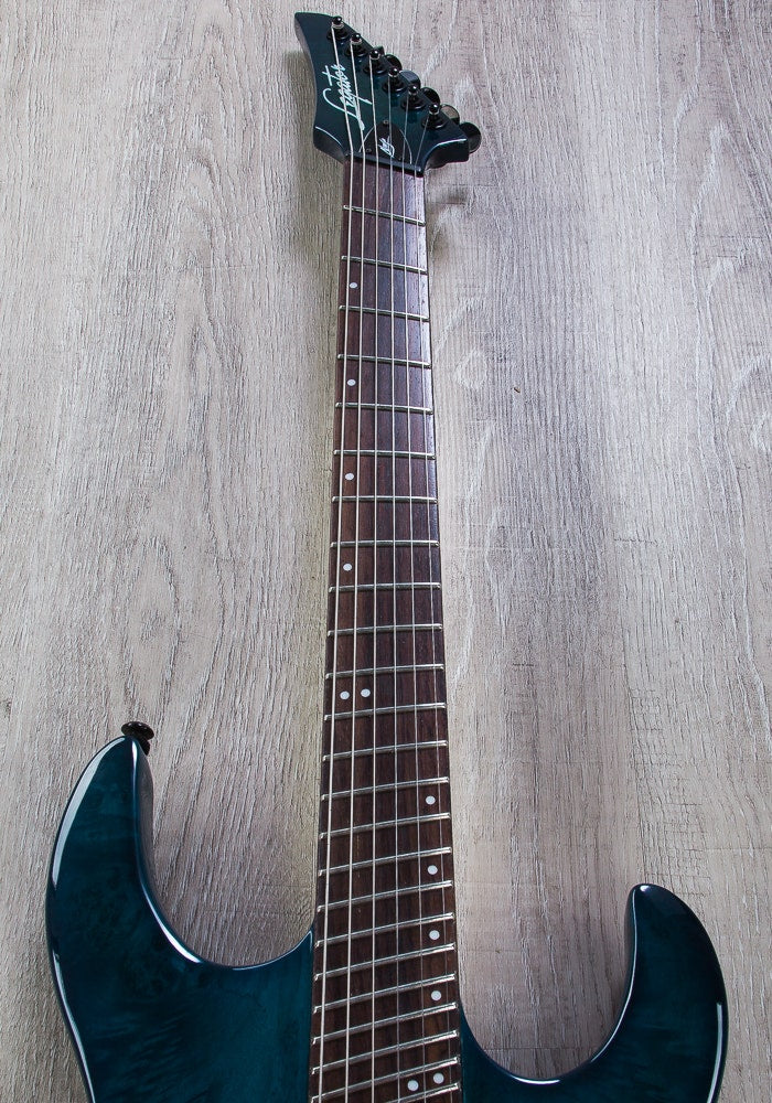 Legator Ninja R 200-SE Fanned Fret Electric Guitar - Trans Blue Burl