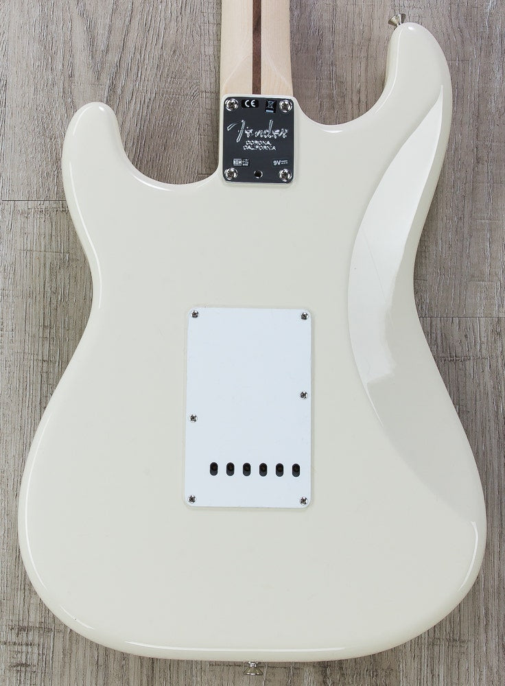 Fender Eric Clapton Stratocaster Electric Guitar, Soft V Maple Neck, Hard Case - Olympic White