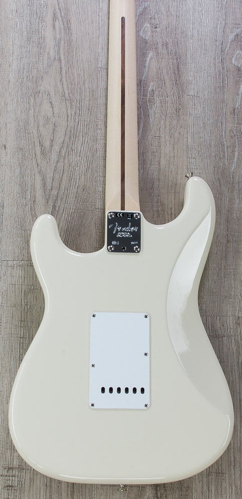 Fender Eric Clapton Stratocaster Electric Guitar, Soft V Maple Neck, Hard Case - Olympic White