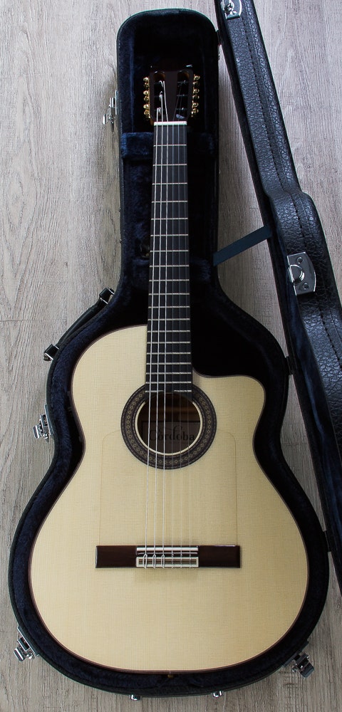 Cordoba 55FCE Thinbody Acoustic-Electric Nylon String Flamenco Guitar