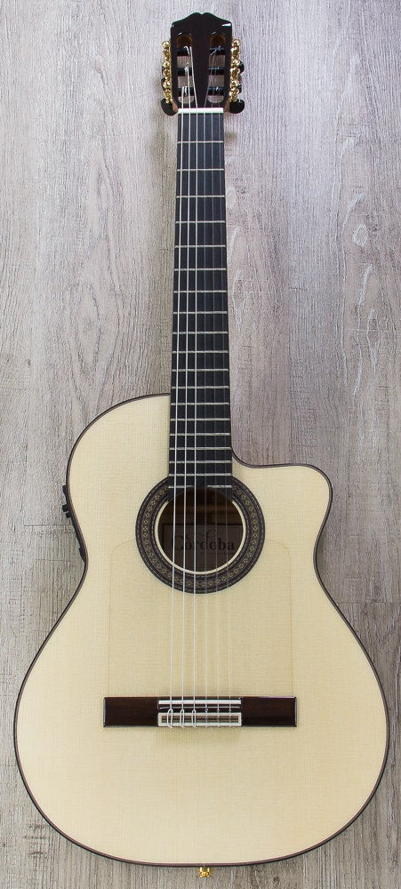 Cordoba 55FCE Thinbody Acoustic-Electric Nylon String Flamenco Guitar
