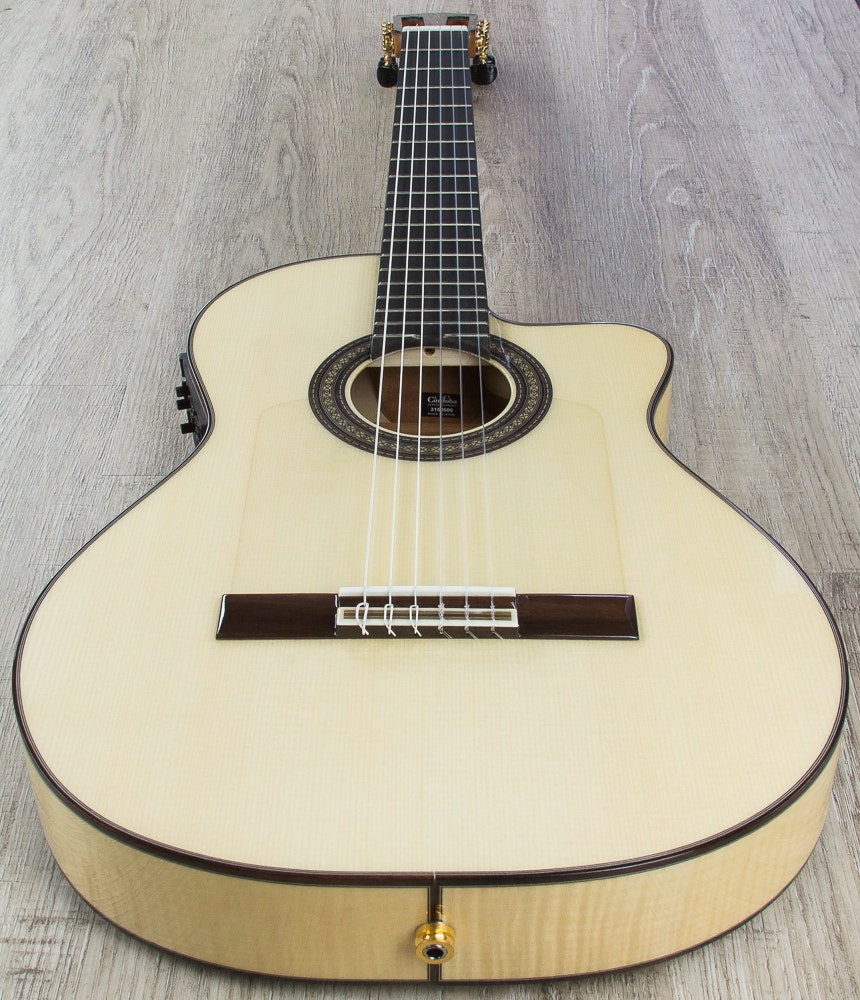 Cordoba 55FCE Thinbody Acoustic-Electric Nylon String Flamenco Guitar