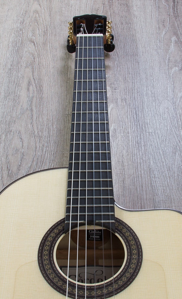 Cordoba 55FCE Thinbody Acoustic-Electric Nylon String Flamenco Guitar