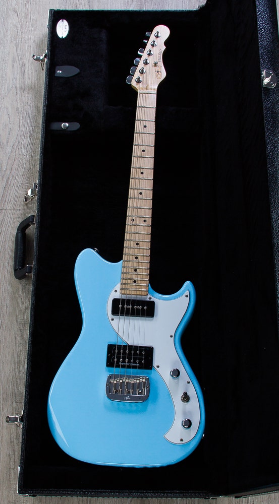 G&L USA Fallout Electric Guitar, Maple Fingerboard - Himalayan Blue