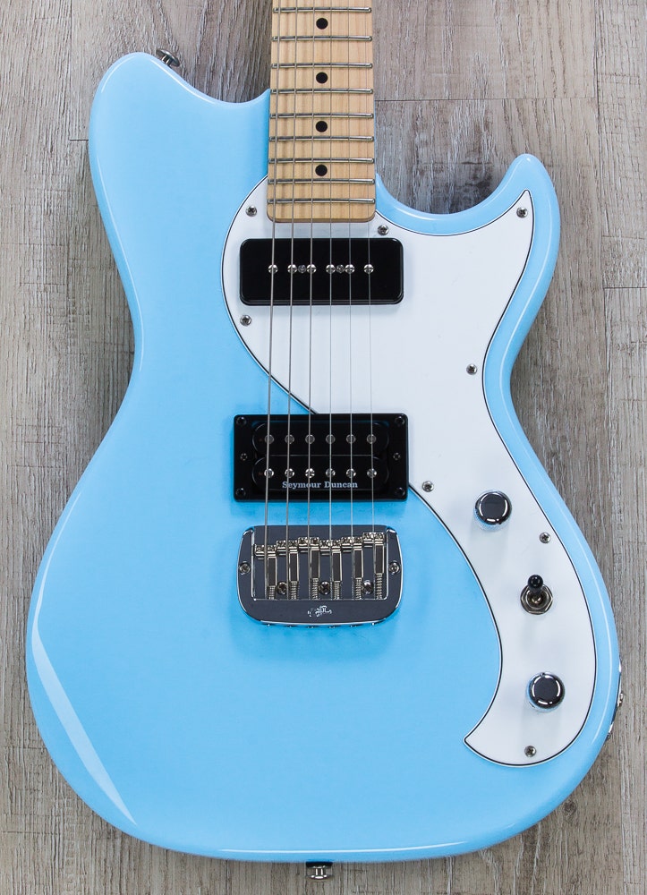 G&L USA Fallout Electric Guitar, Maple Fingerboard - Himalayan Blue