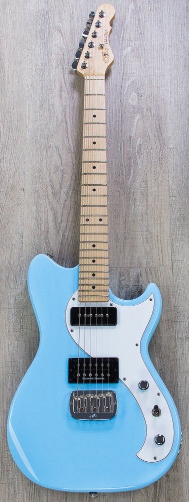 G&L USA Fallout Electric Guitar, Maple Fingerboard - Himalayan Blue