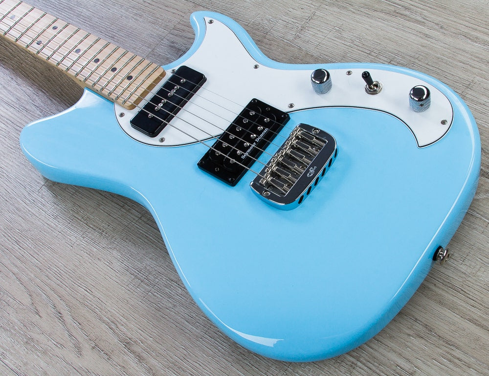 G&L USA Fallout Electric Guitar, Maple Fingerboard - Himalayan Blue
