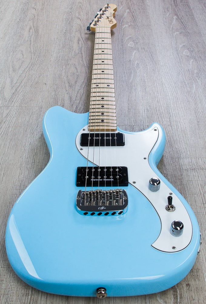 G&L USA Fallout Electric Guitar, Maple Fingerboard - Himalayan Blue