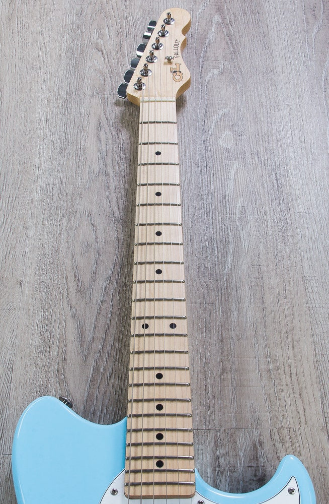 G&L USA Fallout Electric Guitar, Maple Fingerboard - Himalayan Blue