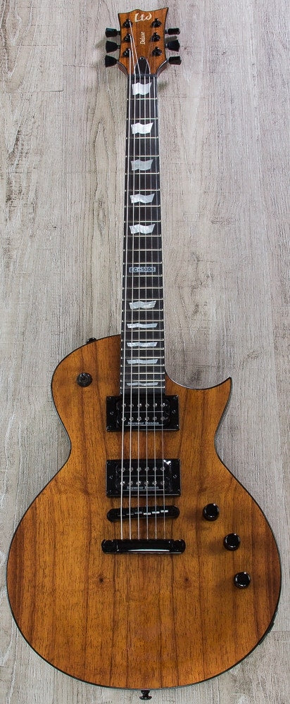 ESP LTD EC-1000 KNAT Koa Top Electric Guitar - Natural