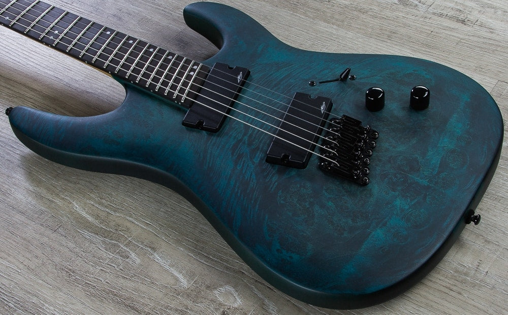 Legator Ninja 300-PRO Fanned Fret Electric Guitar - Blue Burl