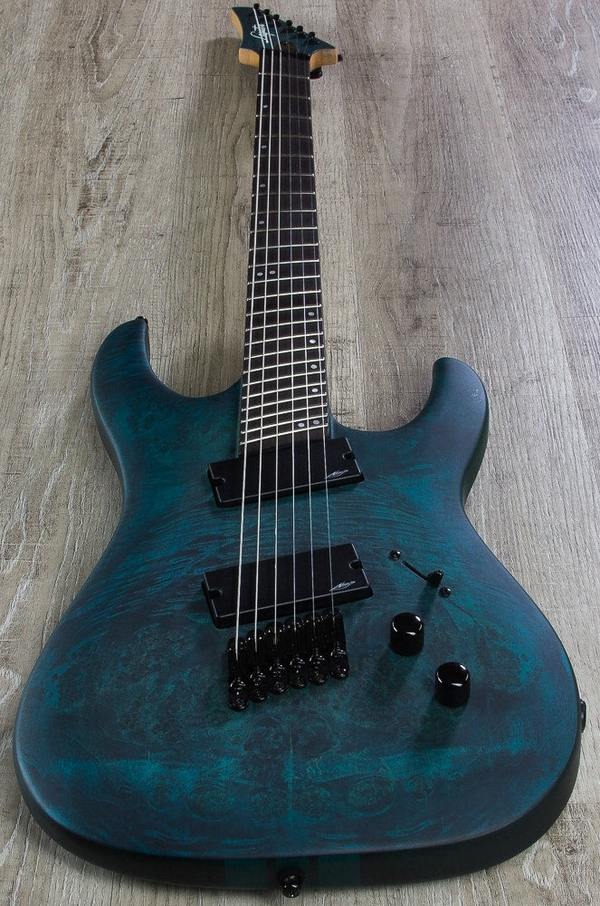Legator Ninja 300-PRO Fanned Fret Electric Guitar - Blue Burl