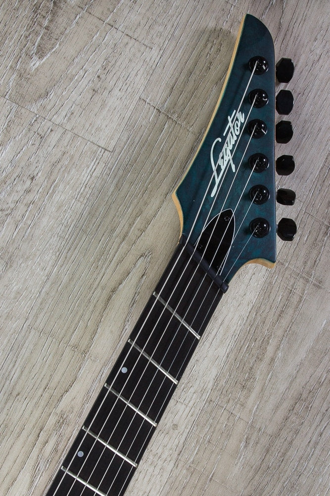 Legator Ninja 300-PRO Fanned Fret Electric Guitar - Blue Burl